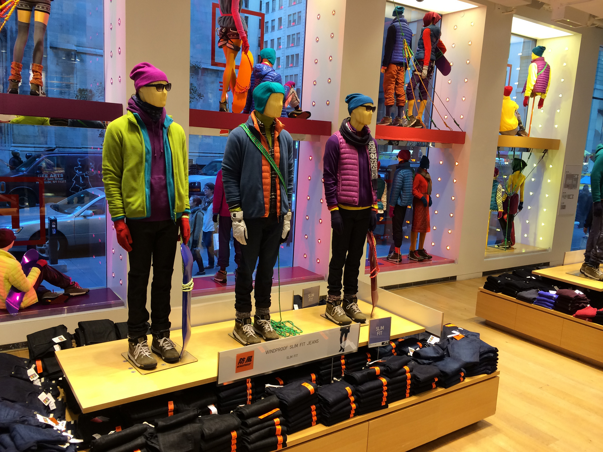 Uniqlo display in New York.