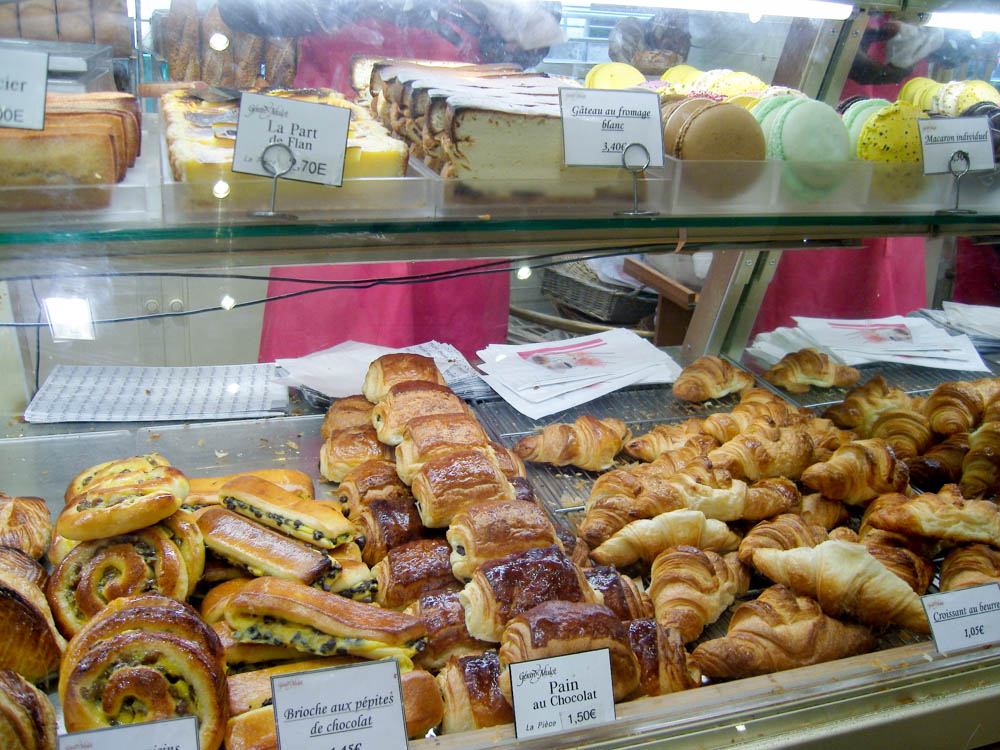 Pastry case at Gerard Mulot in Paris. Photo by alphacityguides.