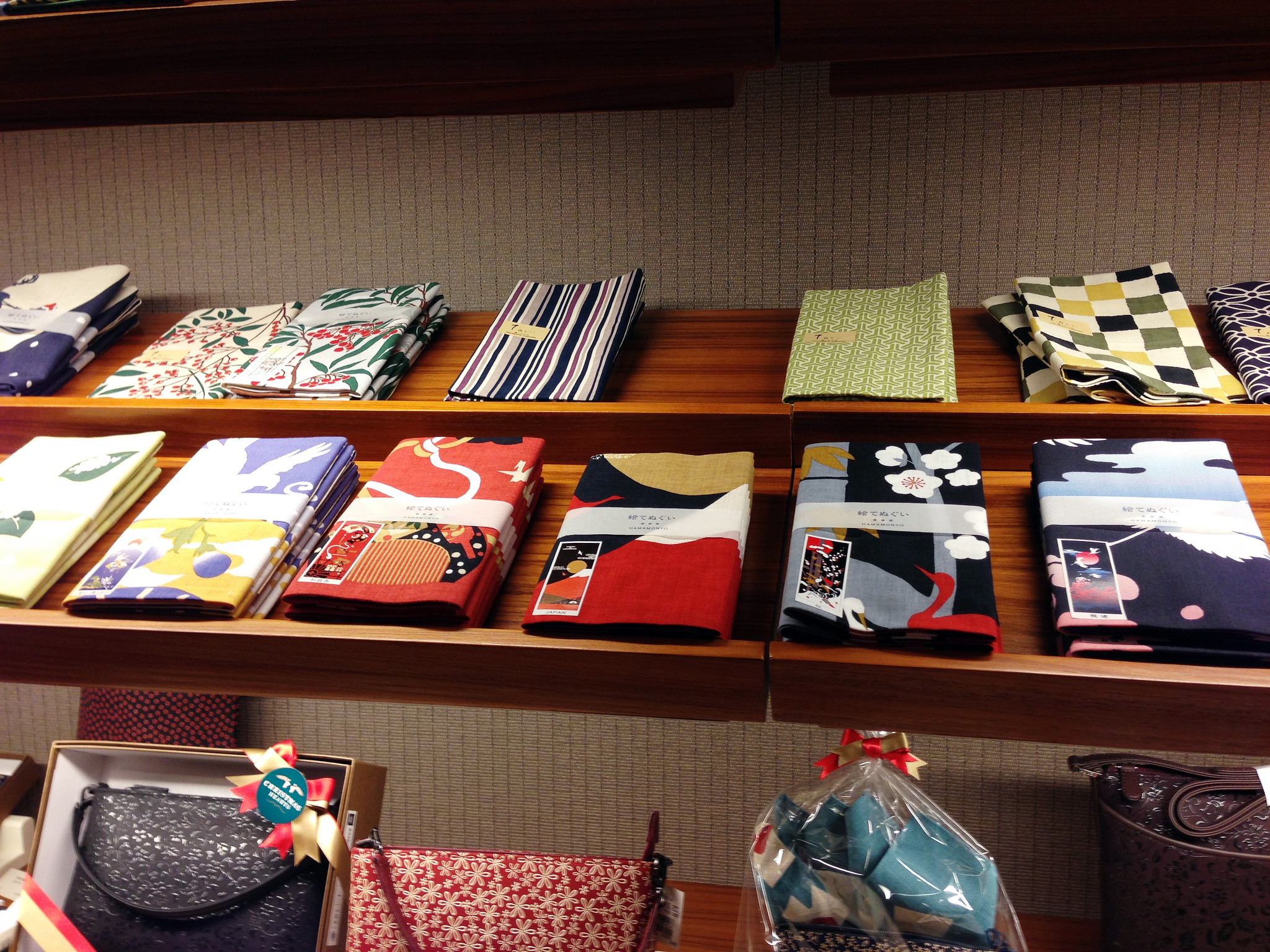 Japanese prints at Mitsukoshi department store in Tokyo.