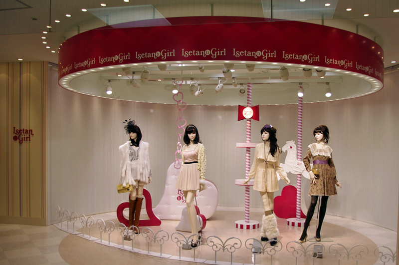 Isetan Girl display at Isetan, Tokyo. 