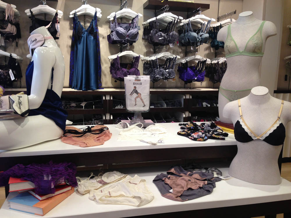 Journelle lingerie display in New York. Photo by alphacityguides.
