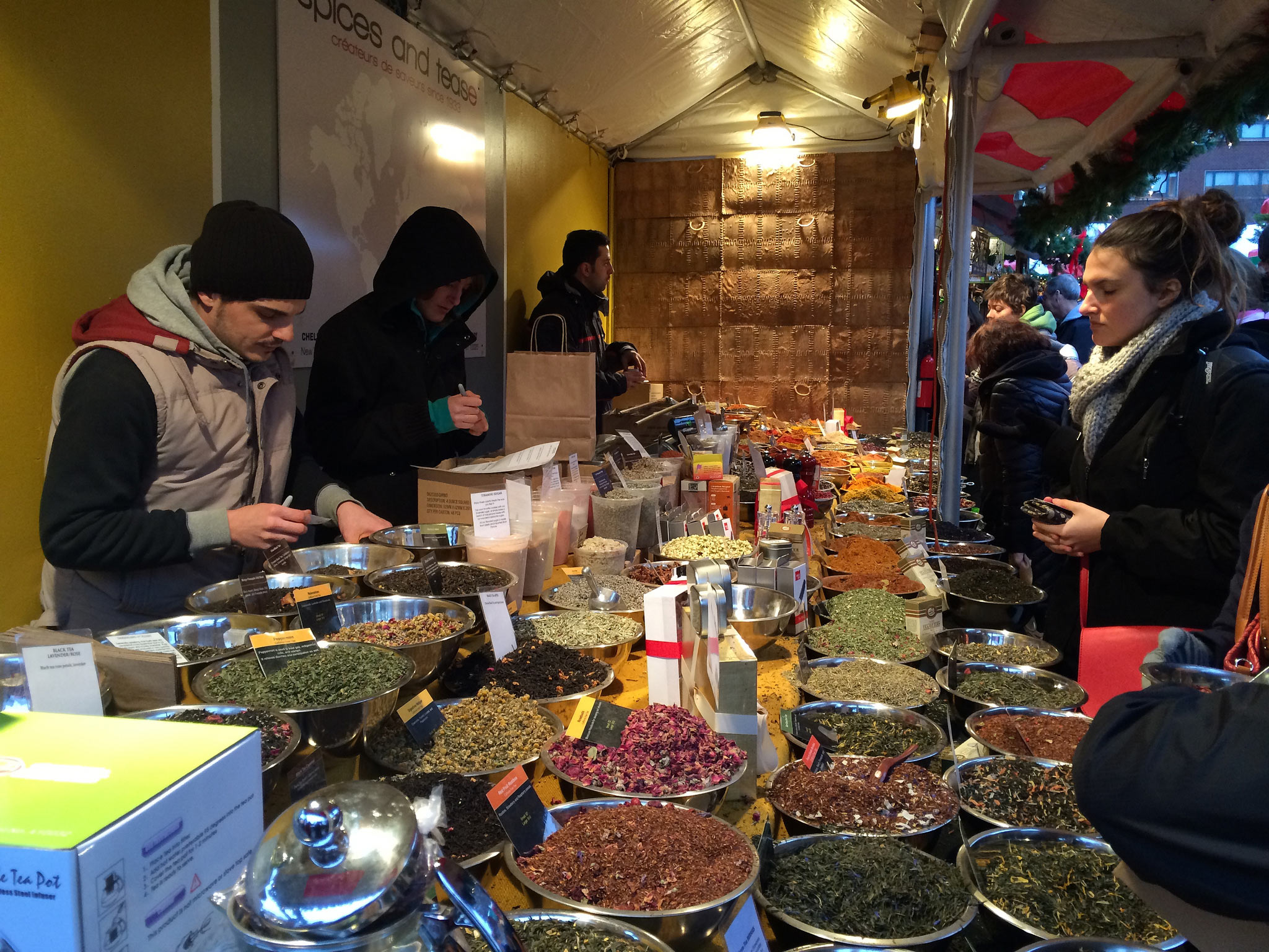 Spices at the Union Square Holiday Market in New York.