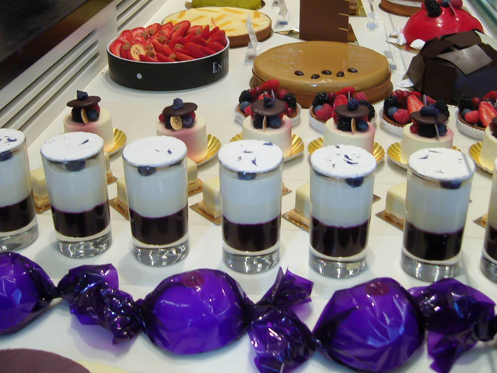 Chocolates and pastry at Pierre Herme in Paris. Photo by alphacityguides.