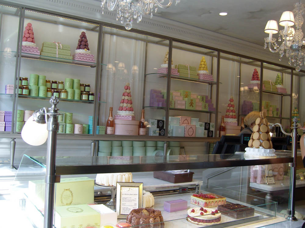 Pastry shop Laduree in Paris. Photo by alphacityguides.