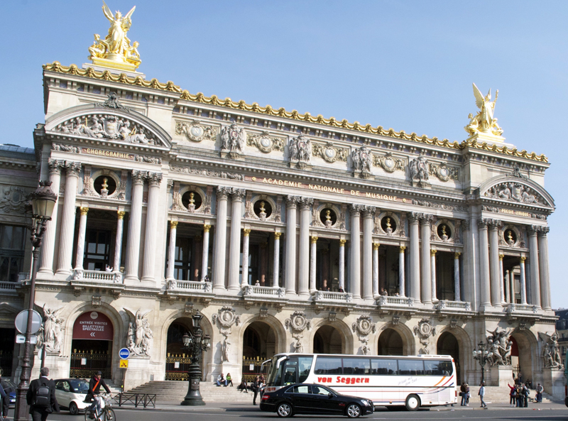 Outside of Opéra National de Paris. Photo by alphacityguides.