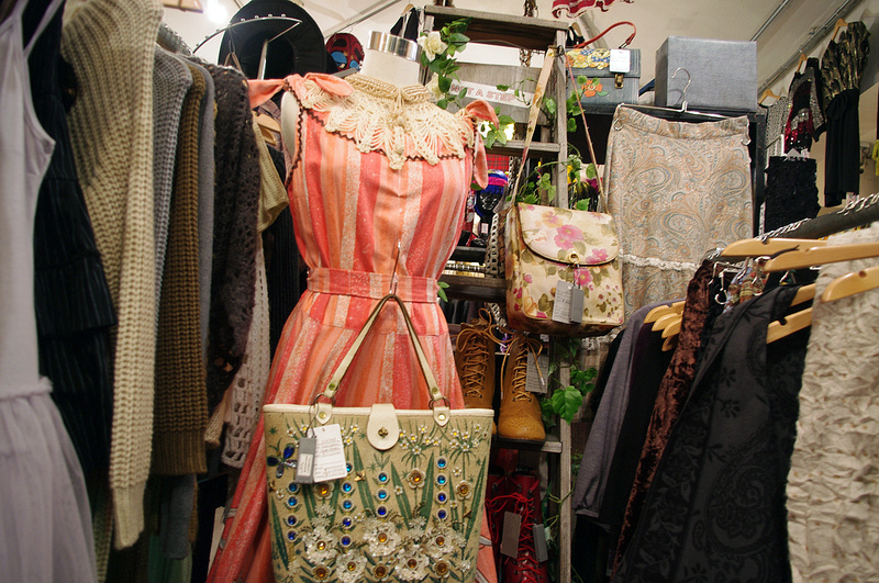 Vintage dress inside G2? in Tokyo. Photo by alphacityguides.