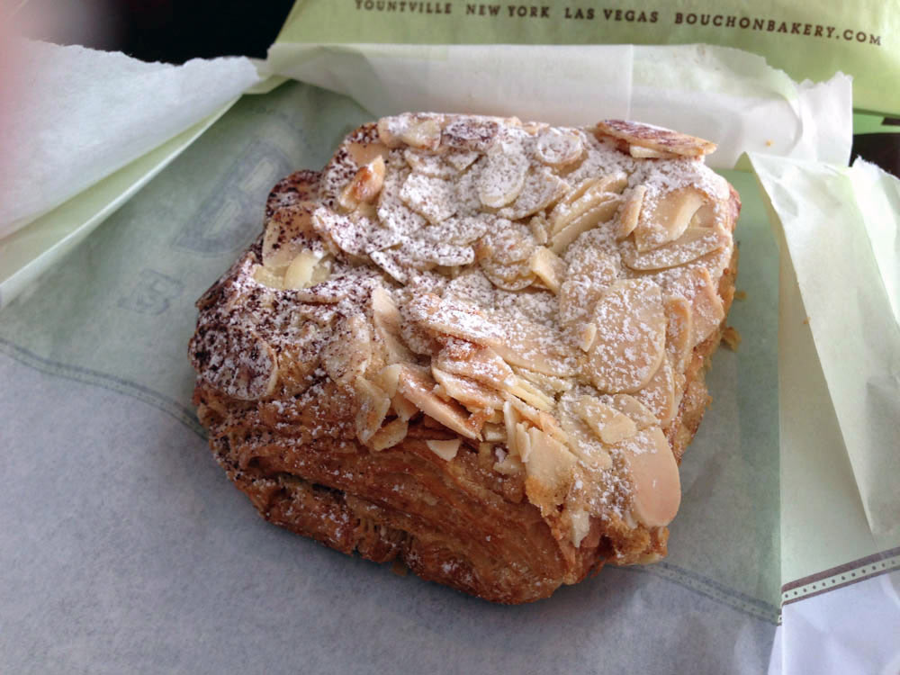 Almond croissant at Bouchon Bakery in New York.