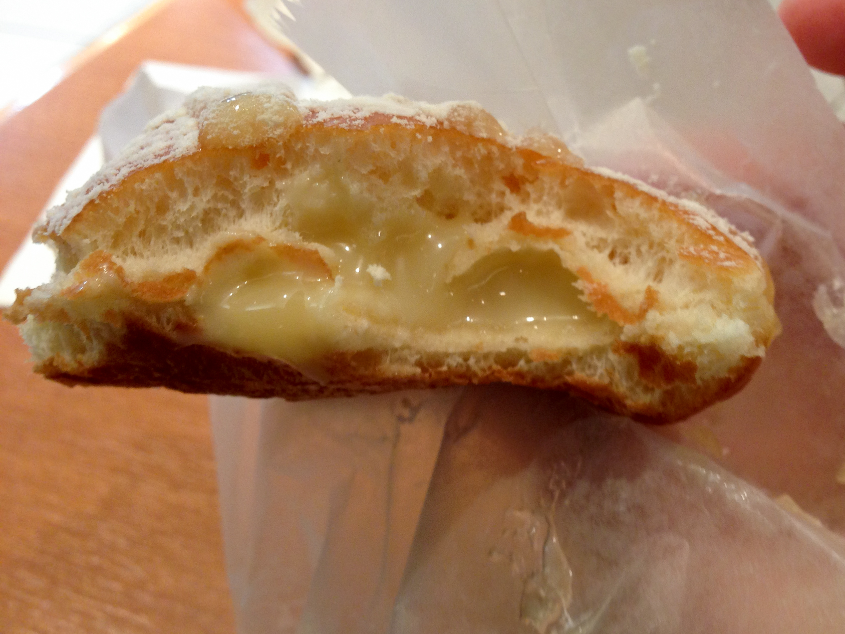 Filled doughnut at Krispy Kreme in Tokyo. Photo by alphacityguides.