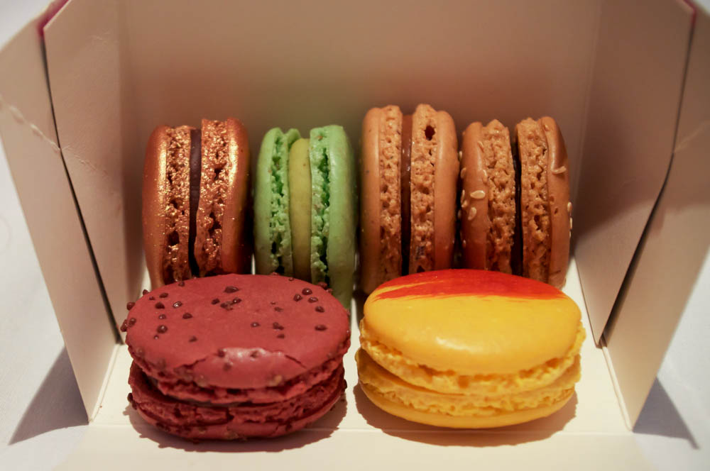 Fauchon macarons in Paris. Photo by alphacityguides.