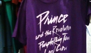 Purple Rain T-shirt at Scout Vintage T-Shirts in New York. Photo by alphacityguides.