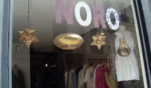 Window display at Noro in Paris. Photo by alphacityguides.