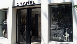Store front at Chanel in Paris. Photo by alphacityguides.