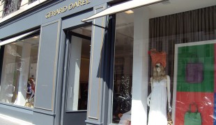 Store front at Gérard Darel in Paris. Photo by alphacityguides.
