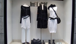 Fashion display at Infinitive in Paris. Photo by alphacityguides.