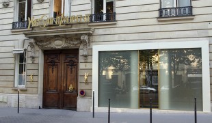 Yves Saint Laurent in Paris. Photo by alphacityguides.