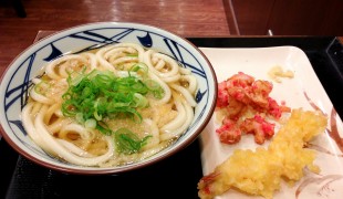 Udon bowl at Muginbo in Tokyo. Photo by alphacityguides.