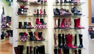 Boots and shoes at Fly London in Covent Garden. Photo by alphacityguides.