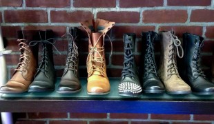 Women's boot display at Shoegasm in New York. Photo by alphacityguides.