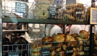 Bagel selection at Murray's Bagel in New York. Photo by alphacityguides.