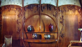 Art Nouveau furniture display.