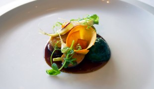 Four Story Hill Farm’s “Cuisse De Poularde" at Per Se in New York. Photo by alphacityguides.