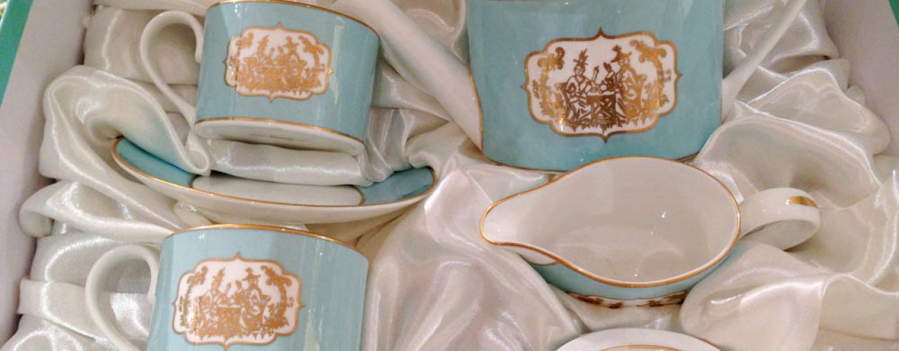 Tea set at Fortnum and Mason in London. Photo by alphacityguides.