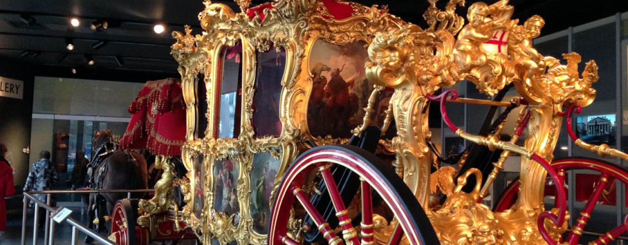Lord Mayor's Coach at the Museum of London. Photo by alphacityguides.