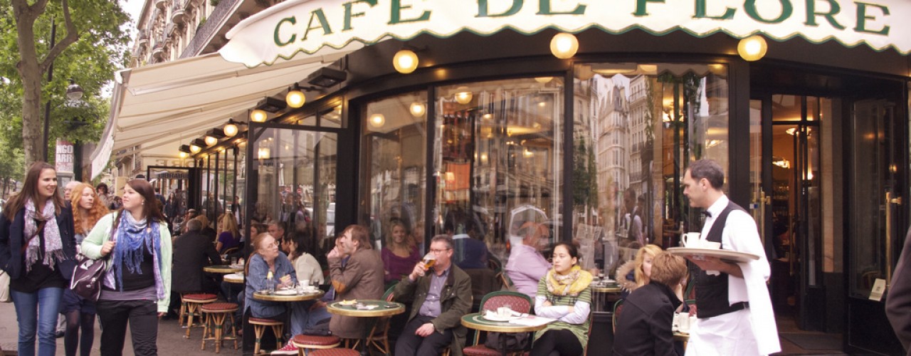 Café de Flore in Paris. Photo by alphacityguides.