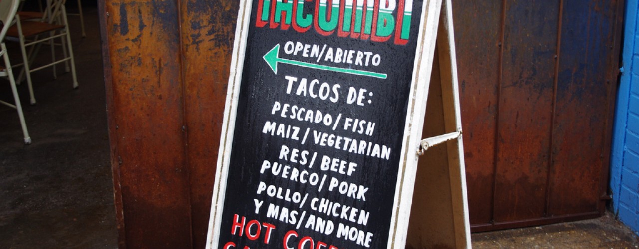 Store front at Tacombi in New York. Photo by alphacityguides.