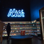 Sneaker wall at Kith in New York. Photo by alphacityguides.