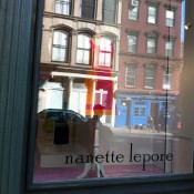Window at Nanette Lepore in New York. Photo by alphacityguides.