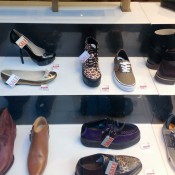 Shoe display at Sole in London. Photo by alphacityguides.
