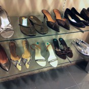 Shoe display at Second Time Around in New York. Photo by alphacityguides.