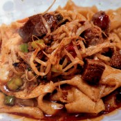 Spicy beef noodle at Xi’an Famous Foods in New York. Photo by alphacityguides.