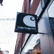 Store front at Carhartt in Covent Garden, London. Photo by alphacityguides.