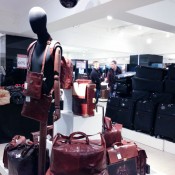 Luggage display at Harrods in London. Photo by alphacityguides.