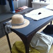 Table display by A.P.C. in Paris. Photo by alphacityguides.