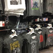 Rock and Roll T-shirts at B Famous in London. Photo by alphacityguides.