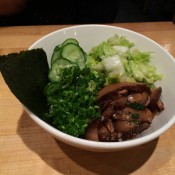 Salad side dish at Momofuku Noodle Bar in New York. Photo by alphacityguides.