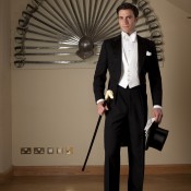 Bespoke tuxedo from Huntsman in London. Photo supplied by Huntsman.