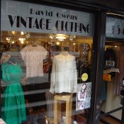 Store front at David Owens Vintage Clothing in New York. Photo by alphacityguides.