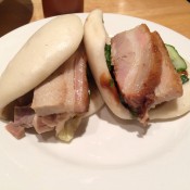 Pork buns at Momofuku Noodle Bar in New York. Photo by alphacityguides.