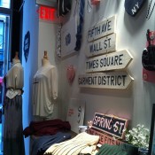Fashion inside Brandy Melville in New York. Photo by alphacityguides.