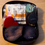 Paired down toiletries for easy packing. Photo by alphacityguides.