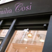 Store front at Emilia Cosi in Paris. Photo by alphacityguides.