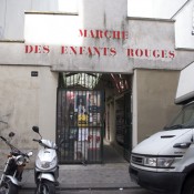 Exterior of Marché des Enfants Rouge in Paris. Photo by alphacityguides.