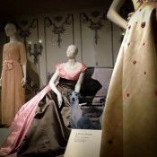 Ball gown exhibit at the V & A Museum in London. Photo by alphacityguides.