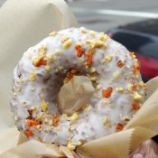Carrot cake doughnut from Doughnut Plant in New York. Photo by alphacityguides.