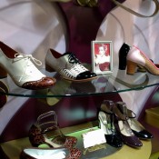 Shoe display at Poste Mistress in London. Photo by alphacityguides.