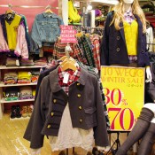 School girl inspired clothing at Wego Harajuku.